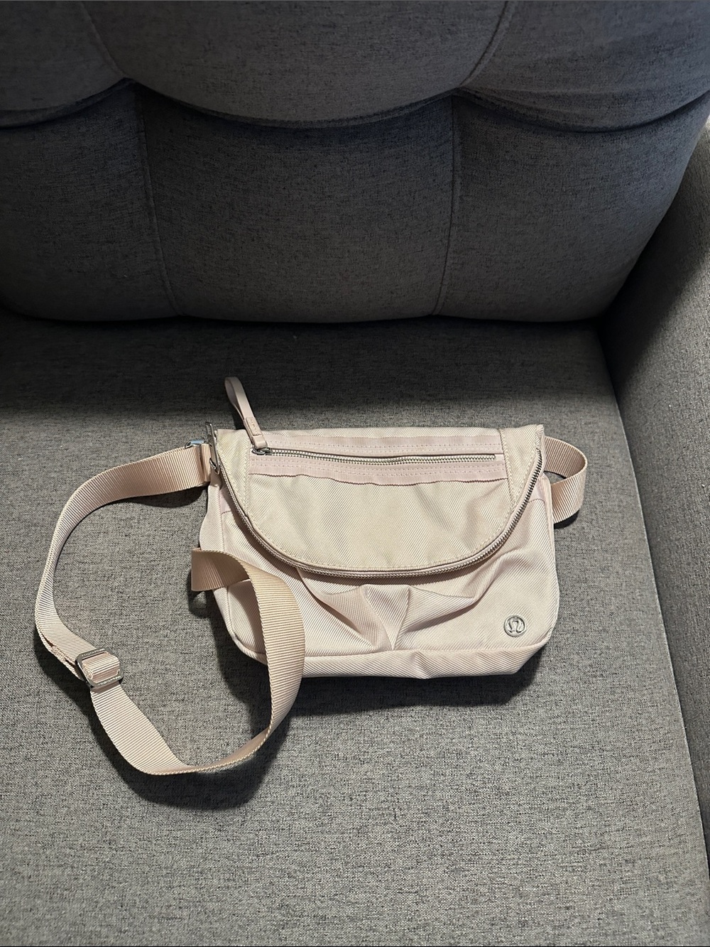 lululemon athletica Light Pink Crossbody Sling Bag